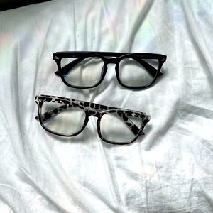 pair of blue light glasses